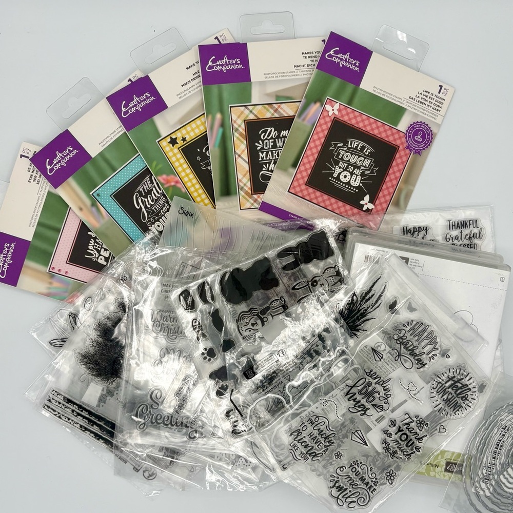 Crafter’s Companion LOT Stampin Up Stamps Dies Photopolymer NEW IN PACKAGE